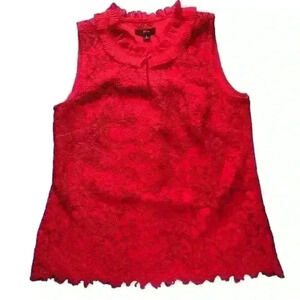 - 🍒❤️J.CREW RED LACE SHIRT❤️ 🍒